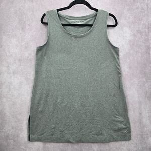 New Directions Studio Gray Sleeveless‎ Muscle Tshirt Activewear Top Shirt Medium